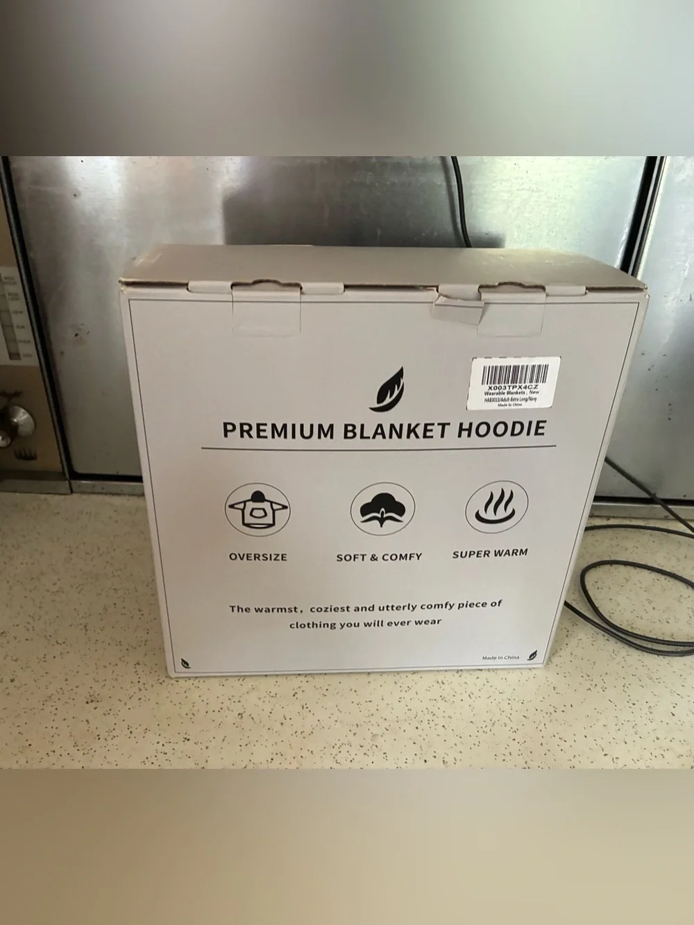 Premium Blanket Hoodie - Navy Oversized Snuggie